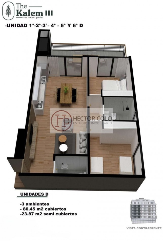 The Kalem Plaza III, desarrollo premium en venta en el centro de Pinamar.