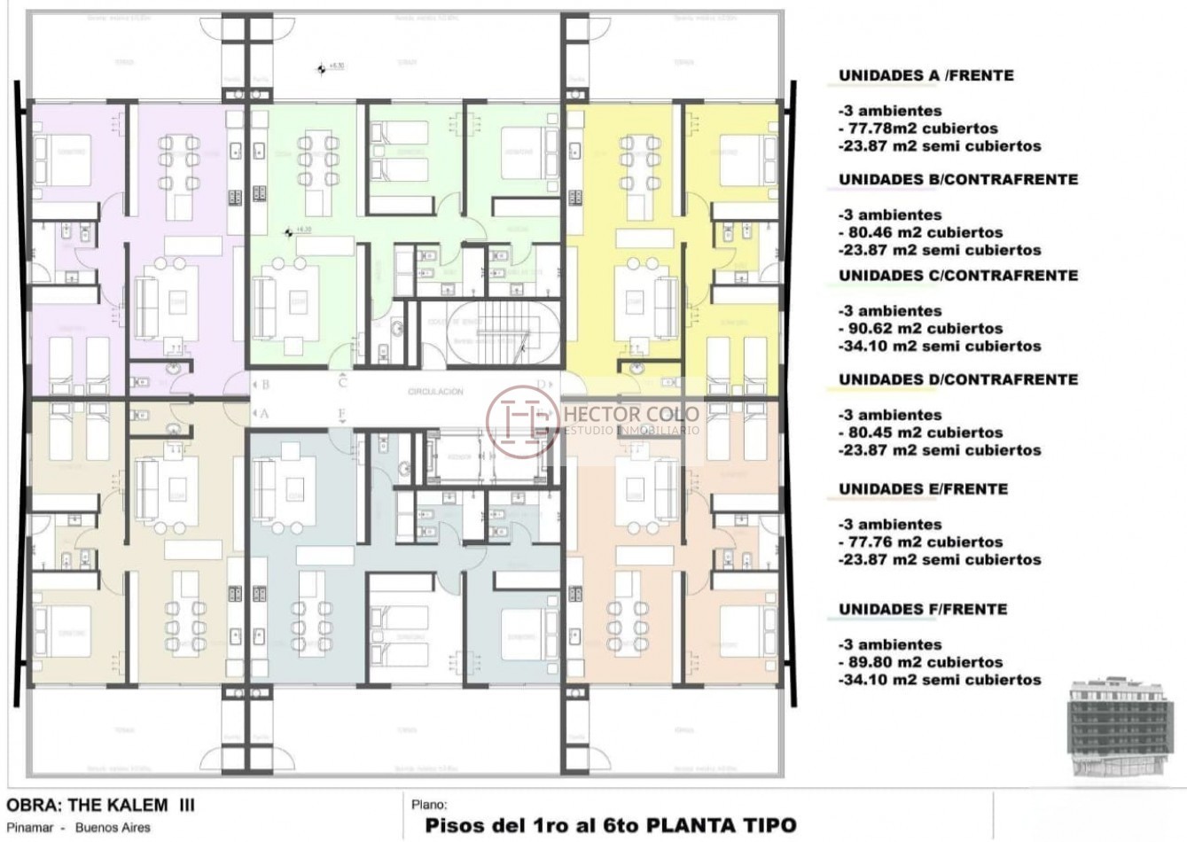 The Kalem Plaza III, desarrollo premium en venta en el centro de Pinamar.